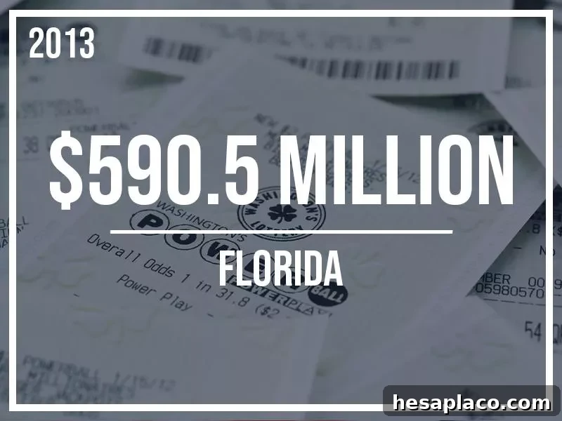 12. Jackpot: $590.5 Million