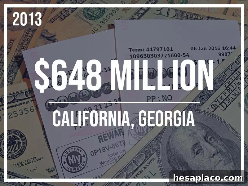 10. Jackpot: $648 Million