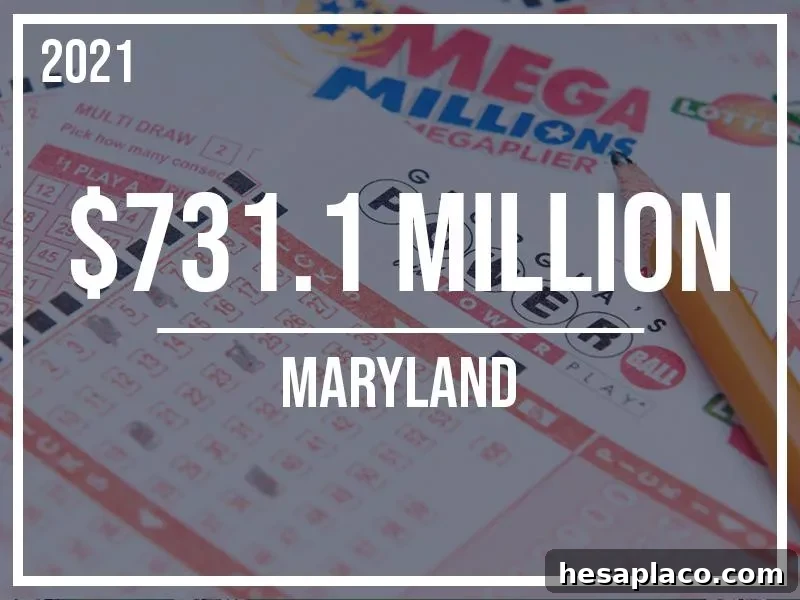 6. Jackpot: $731.1 Million