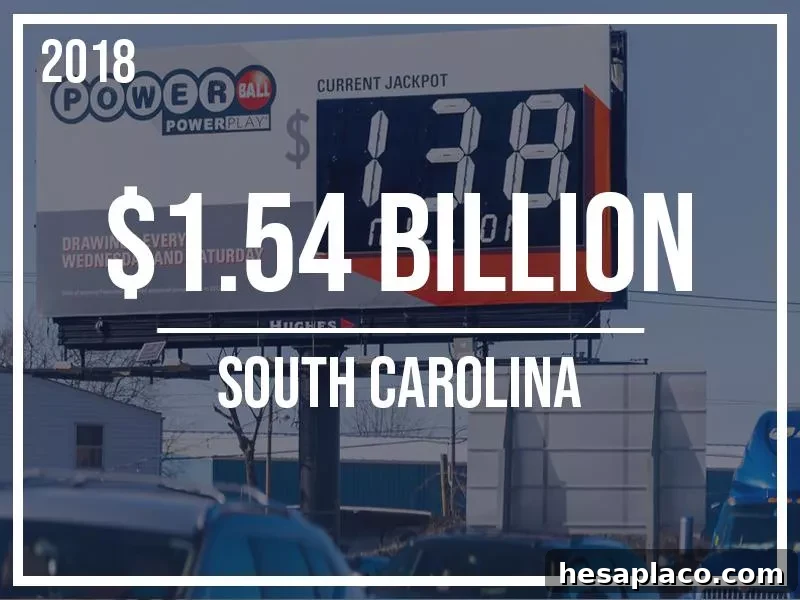2. Jackpot: $1.54 Billion