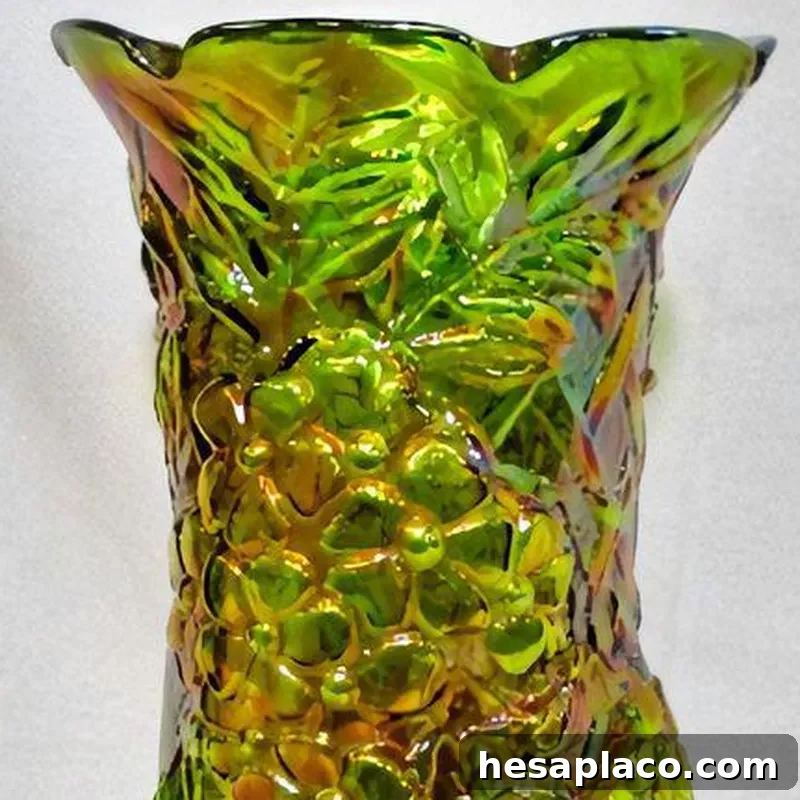 Expensive carnival glass vase