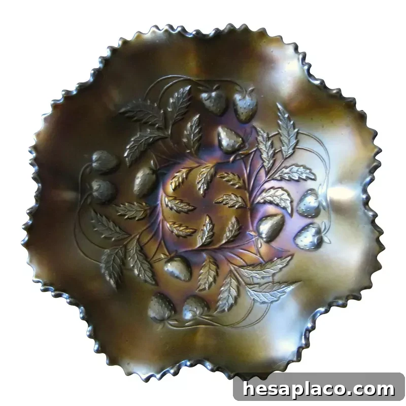 Fenton Carnival Glass Bowl