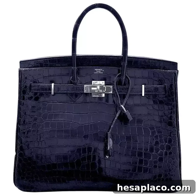 Blue Marine Diamond Skin Birkin
