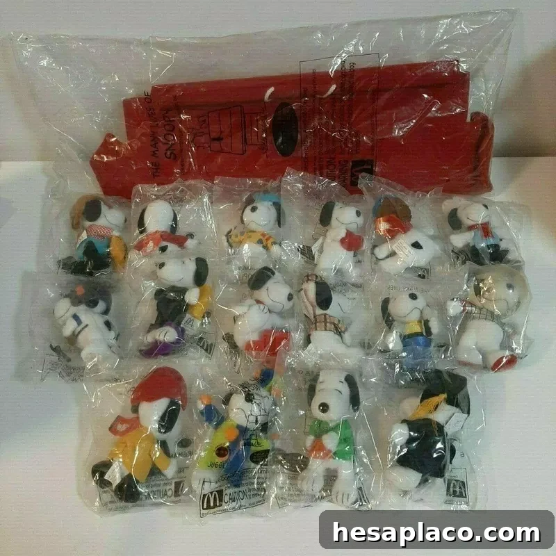 2001 McDonald's Snoopy Happy Meal Toys