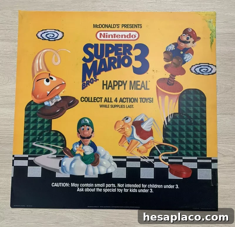 Vintage 1990 Super Mario 3 McDonald's Happy Meal Store