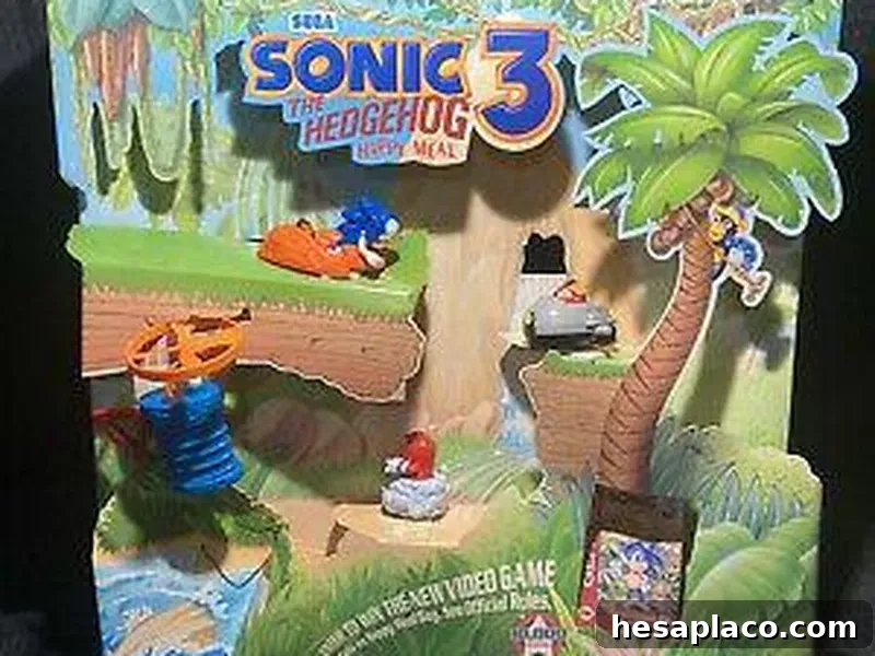 McDonald's Happy Meal Display Sonic The Hedgehog 3 Sega 1993