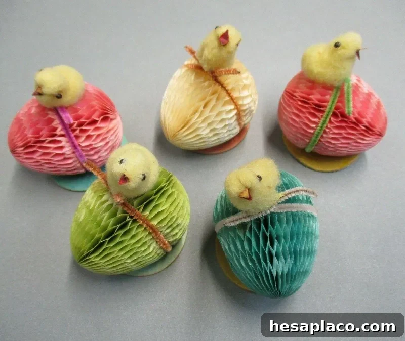 Vintage Wool Chenille Chicks