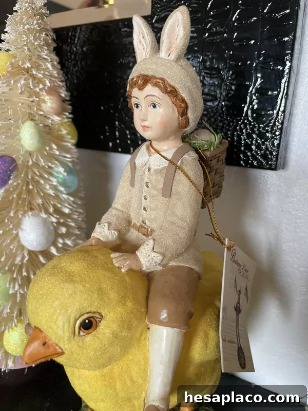 Vintage Bethany Lowe Easter Bunny Boy