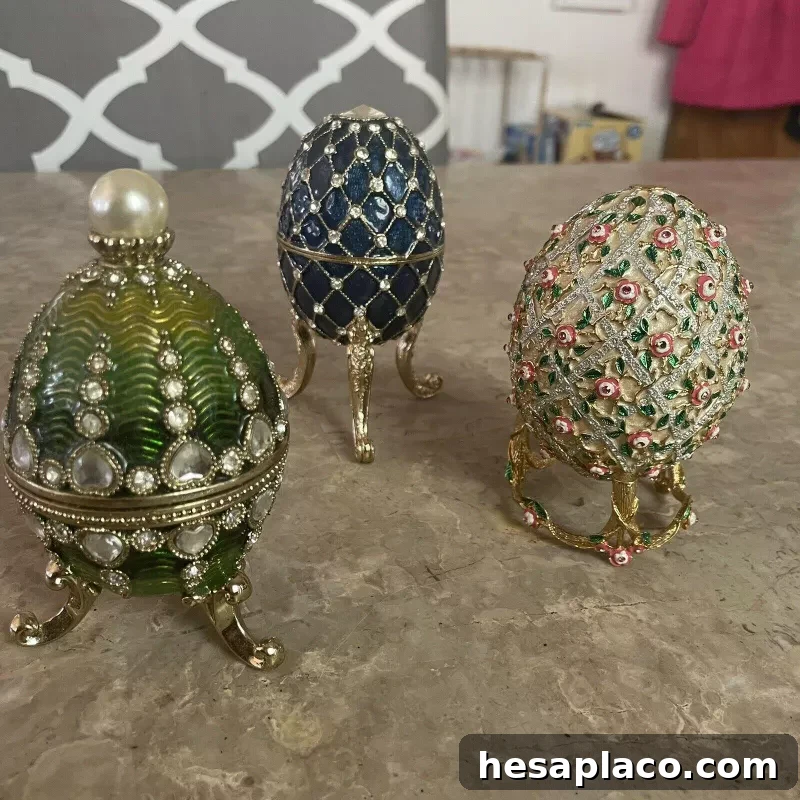 Ornate Vintage Egg Ornaments