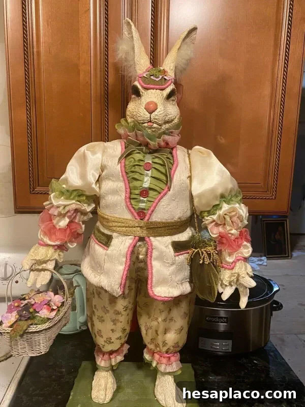 Vintage 36-Inch Easter Rabbit Decoration