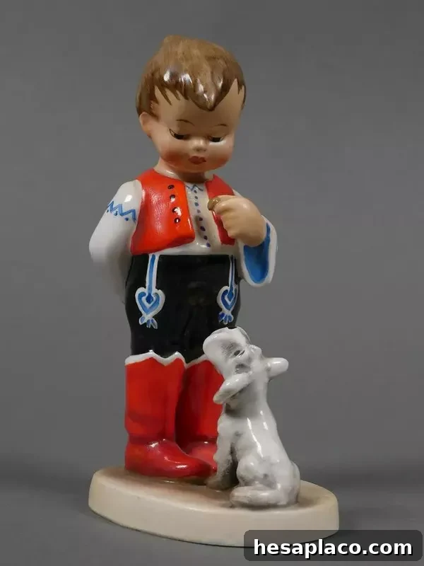 Hungarian Boy and Dog Hummel figurines