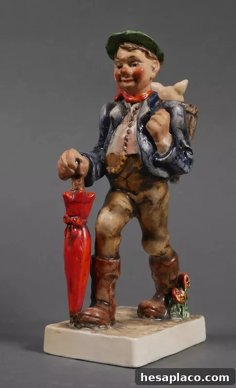Old Man Walking to Market Hummel figurine