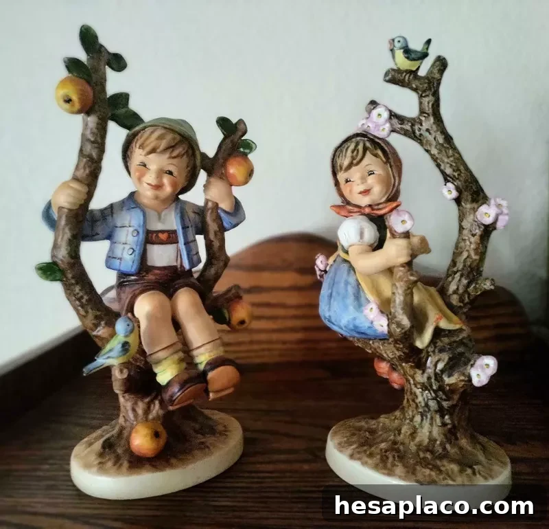 Apple Tree Boy and Apple Tree Girl Hummel figurine