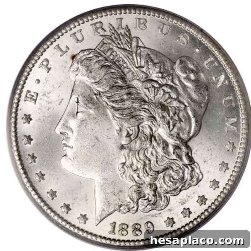 Top 30 Most Valuable Morgan Silver Dollars to Collect 30 1889-CC Morgan Silver Dollar front