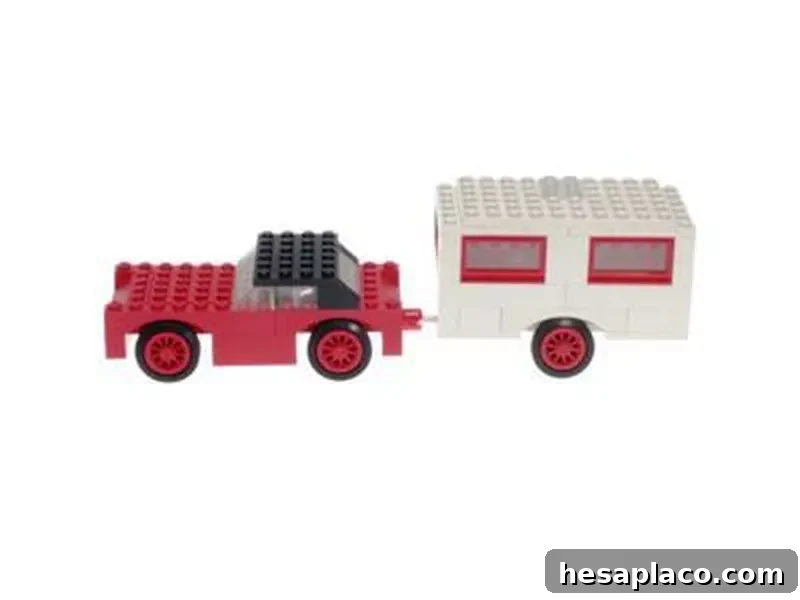 Collectible Lego Car and Caravan