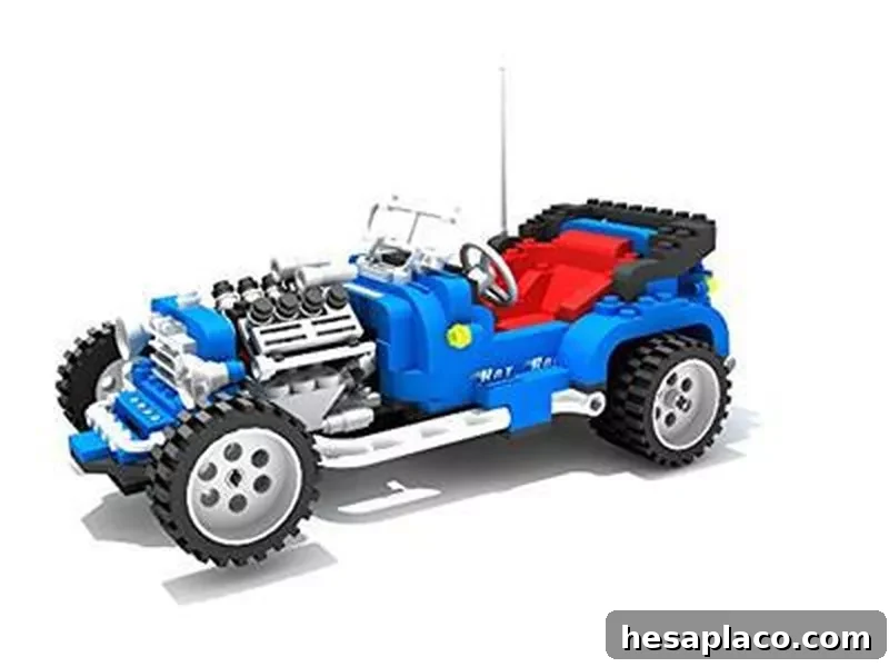 Lego Model Team Hot Rod Racing Car