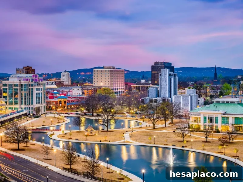 Huntsville, Alabama, USA Skyline
