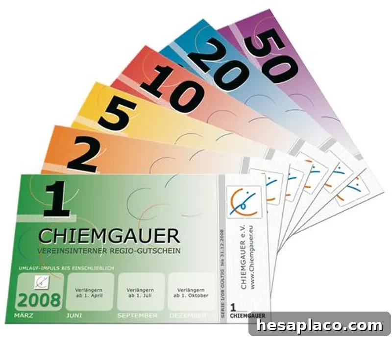Chiemgauer bills