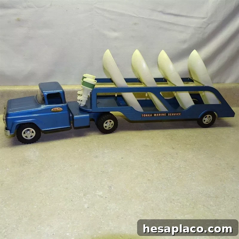 Vintage Tonka Marine Service Truck Trailer