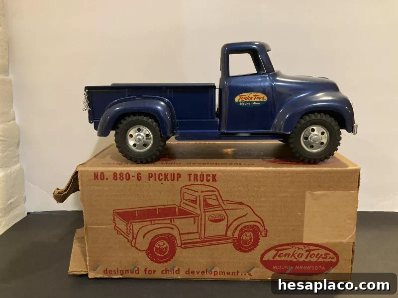Vintage Blue Tonka Pickup Truck