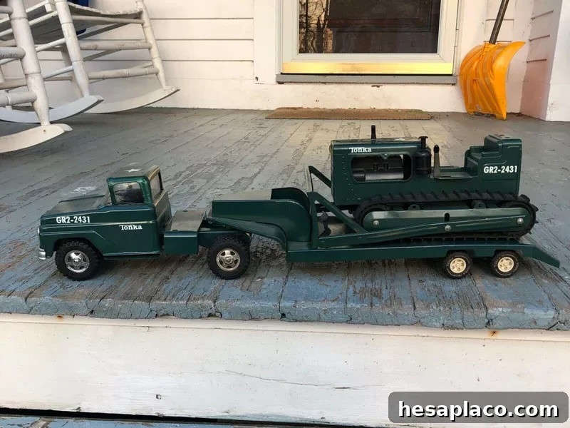 Vintage Tonka 1964 Army Loboy Dozer