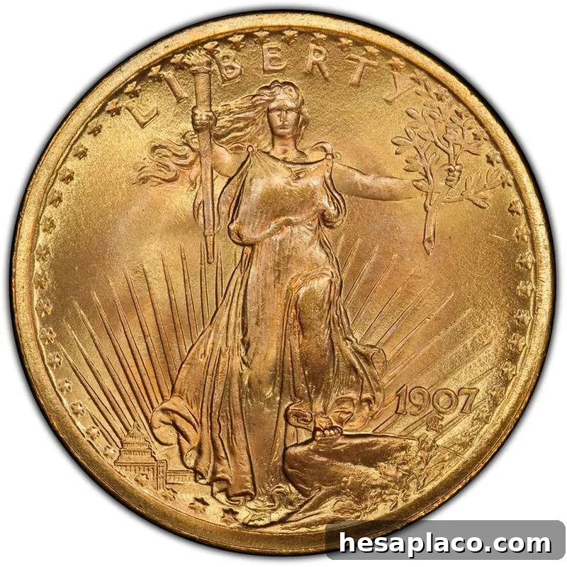 1907 Saint-Gaudens Gold Double Eagle