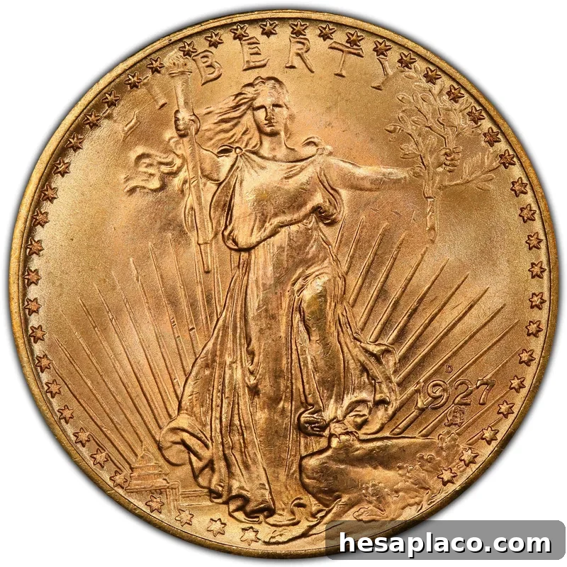 1927-D Saint-Gaudens Gold Double Eagle