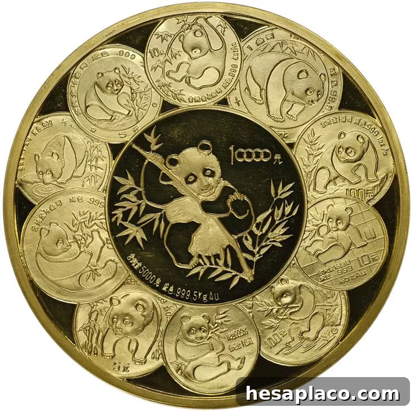 10,000 Yuan Gold Panda Coin