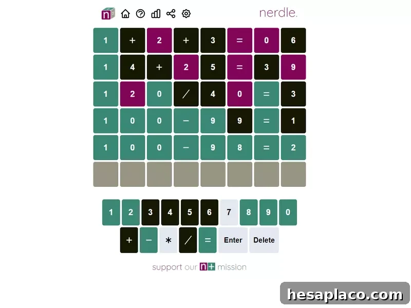 Nerdle game