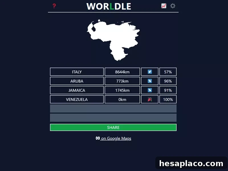 Worldle game