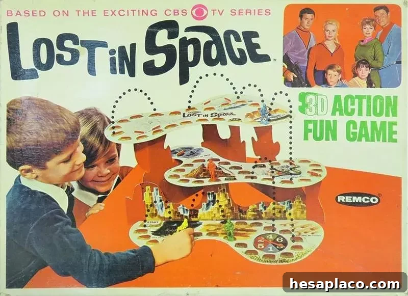 Lost in Space Original 1966 Remco 3D Action Board Game