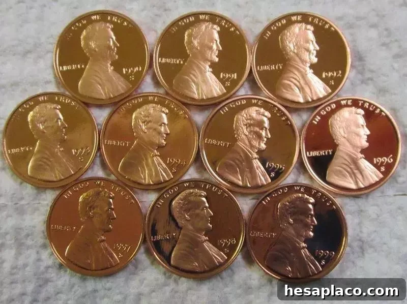 Valuable pennies from the 1990s