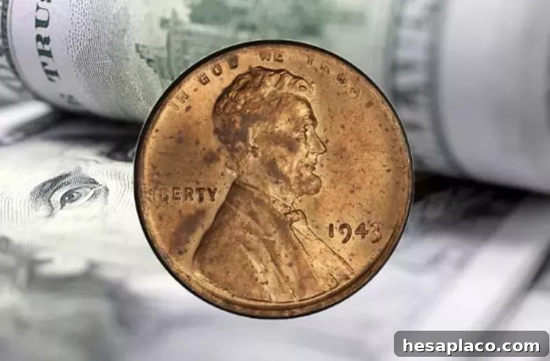 U.S. penny from 1943