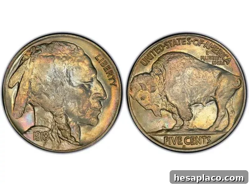 1918-S 5C (Regular Strike) nickels