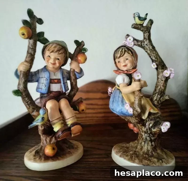 Apple Tree Boy and Apple Tree Girl Hummel figurine