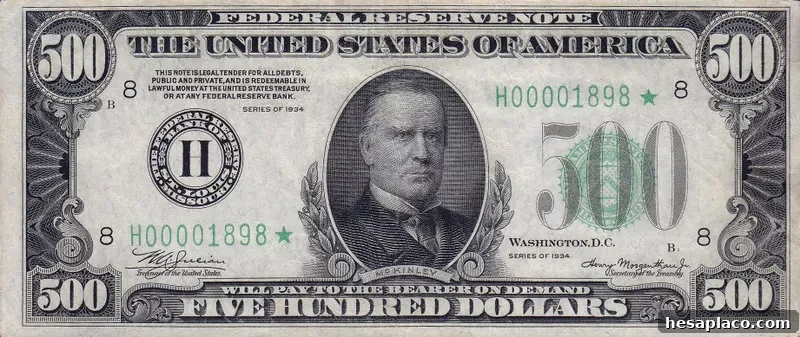 US $500 Bill