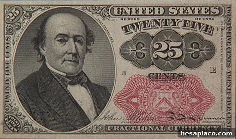 US 25 Cent Note