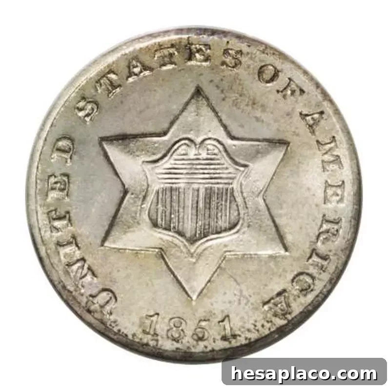 Trime or Three-Cent Silver