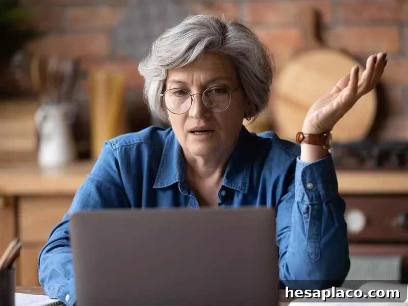 Woman translator at a laptop