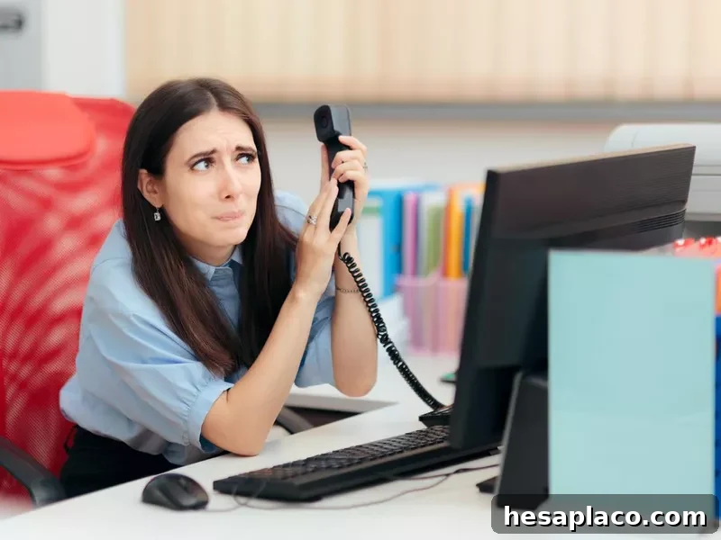 Nervous travel agent