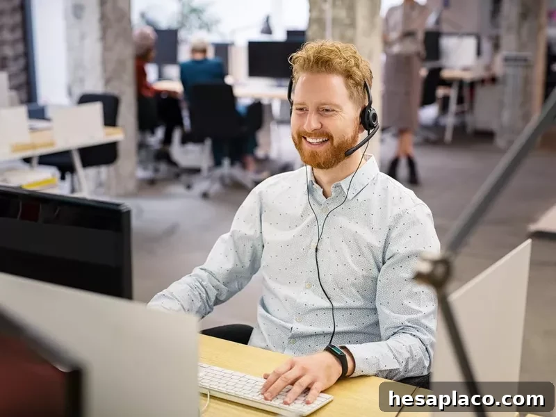Virtual assistant smiling