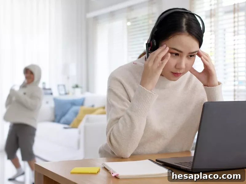 Virtual assistant looking stressed