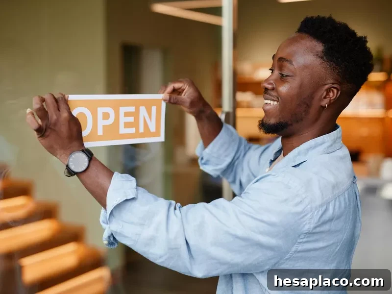 Young Black businessman
