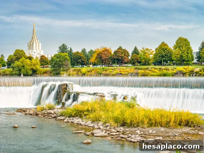 Idaho Falls waterfalls