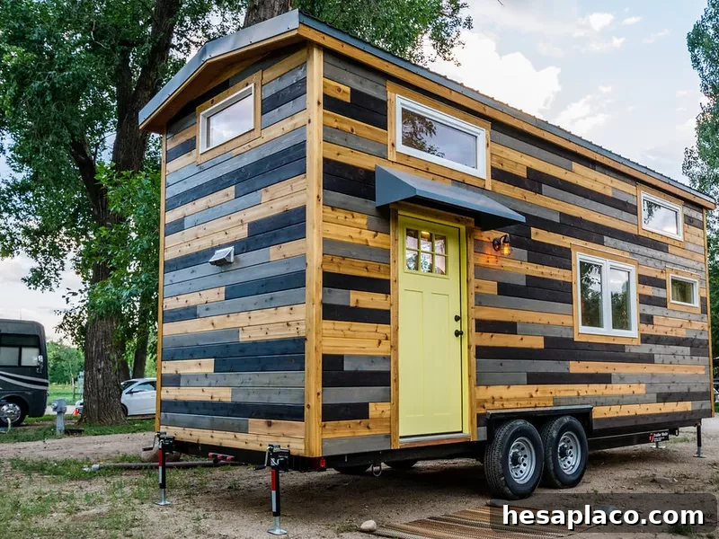 Curtis and April’s tiny house on wheels in Colorado
