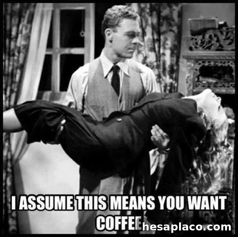 Woman wants coffee