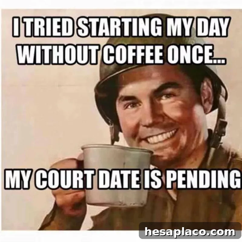 Coffee crime meme