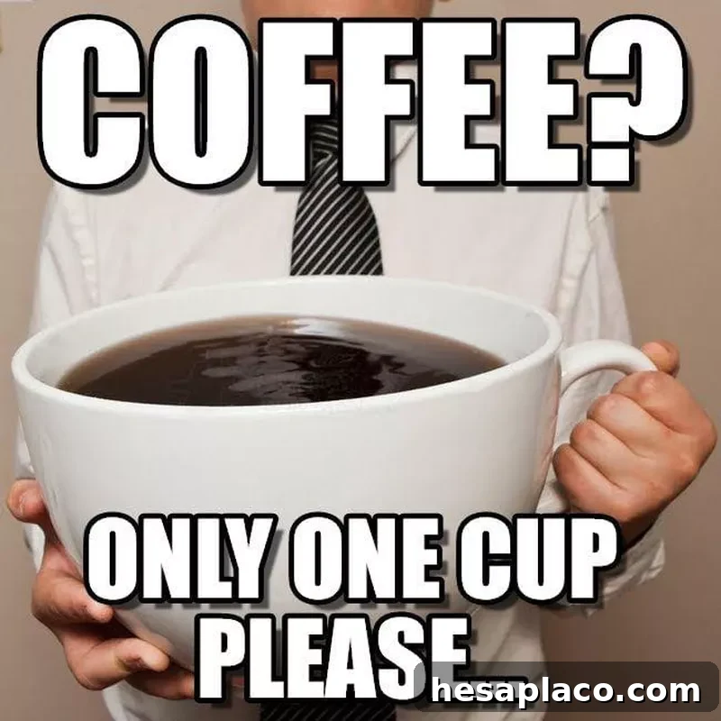 One giant cup of coffee