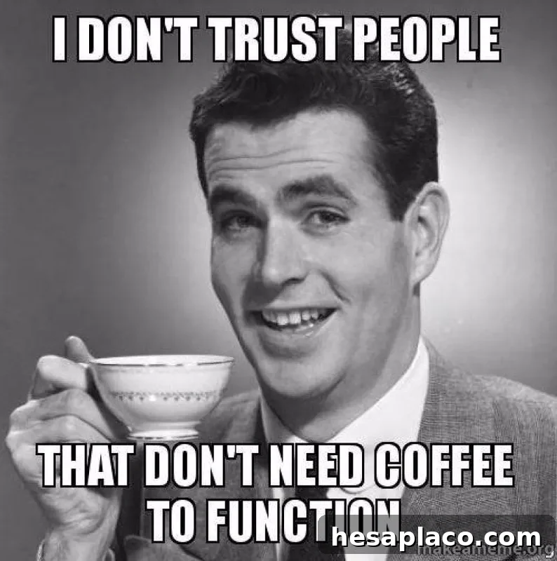 Man suspicious of non-coffee drinkers