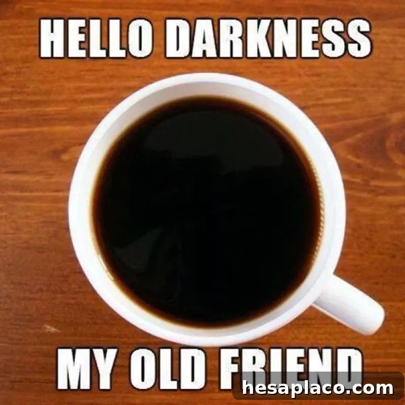 Black coffee meme
